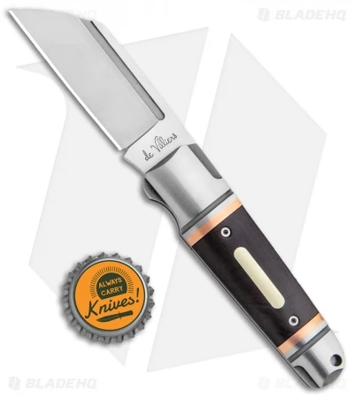 Andre De Villiers Pocket Butcher Slip Joint Ebony/Copper (2.9" Satin) AdV - Image 4