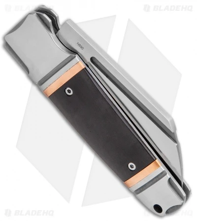 Andre De Villiers Pocket Butcher Slip Joint Ebony/Copper (2.9" Satin) AdV - Image 3