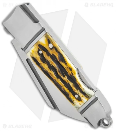 Andre De Villiers Pocket Butcher Lockback Jigged Bone W/Clip (2.9" Satin) AdV - Image 2