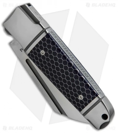 Andre De Villiers Pocket Butcher Slip Joint C-Tek/Engraved (2.9" Satin) AdV - Image 2