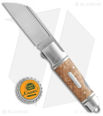Andre De Villiers Pocket Butcher Lockback Knife Burl (3.1" Satin) AdV - Image 4