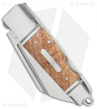 Andre De Villiers Pocket Butcher Lockback Knife Burl (3.1" Satin) AdV - Image 2