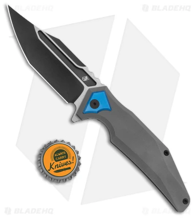 Arcane Design The ABYSS Frame Lock Knife Gray Titanium (3.5" Two-Tone M390) - Image 4