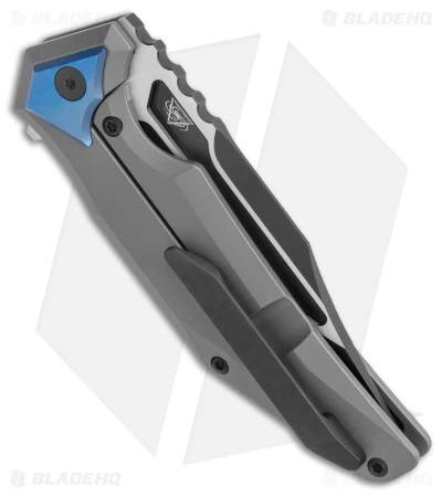 Arcane Design The ABYSS Frame Lock Knife Gray Titanium (3.5" Two-Tone M390) - Image 3