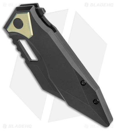 Arcane Design The CRAWLER Frame Lock Knife Black Titanium (3.6" Black M390) - Image 2