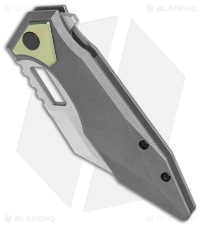 Arcane Design The CRAWLER Frame Lock Knife Gray Titanium (3.6" Satin M390) - Image 2