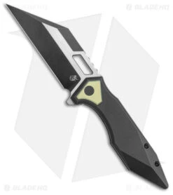 Arcane Design The CRAWLER Frame Lock Knife Black Titanium (3.6" Two-Tone M390)