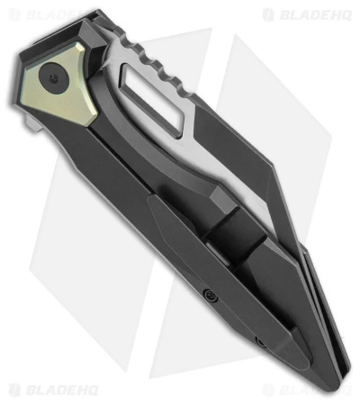 Arcane Design The CRAWLER Frame Lock Knife Black Titanium (3.6" Two-Tone M390) - Image 3