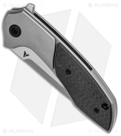 Arcform Catalyst Flipper Knife Ti/Carbon Fiber (3.5" Stonewash) TuffKnives - Image 2