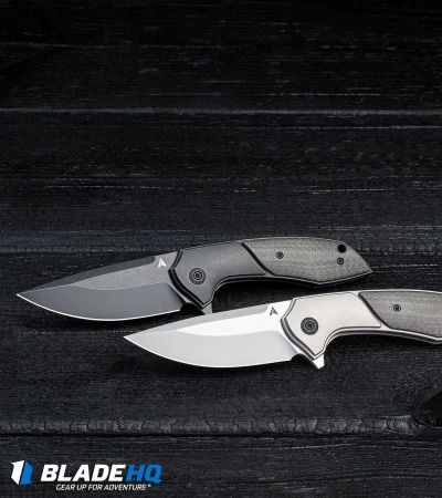 Arcform Catalyst Flipper Knife Ti/Carbon Fiber (3.5" Stonewash) TuffKnives - Image 5