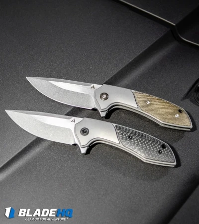 Arcform Catalyst Flipper Knife Ti/Carbon Fiber (3.5" Stonewash) TuffKnives - Image 6