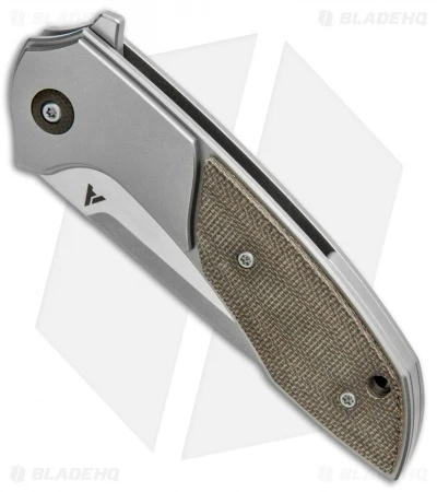 Arcform Catalyst Flipper Knife Ti/Micarta (3.5" Stonewash) TuffKnives - Image 2