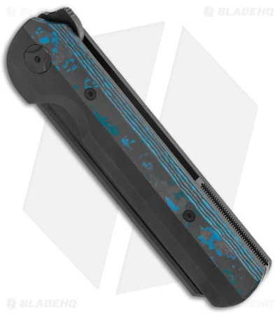 Arcform Slimfoot Frame Lock Knife Blue Fat Carbon (3.5" Black SW) TuffKnives - Image 2