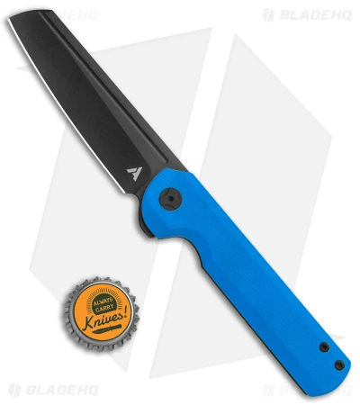 Arcform Darcform Slimfoot Frame Lock Knife Blue G-10 (3.3" Black) TuffKnives - Image 4