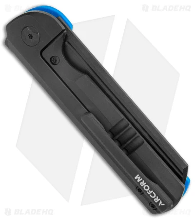 Arcform Darcform Slimfoot Frame Lock Knife Blue G-10 (3.3" Black) TuffKnives - Image 3