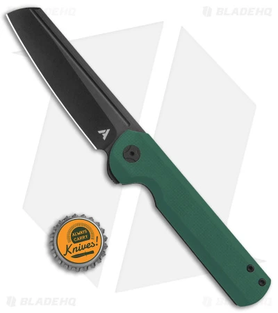 Arcform Darcform Slimfoot Frame Lock Knife Green G-10 (3.5" Black) TuffKnives - Image 4