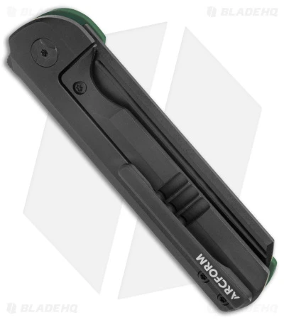 Arcform Darcform Slimfoot Frame Lock Knife Green G-10 (3.5" Black) TuffKnives - Image 3