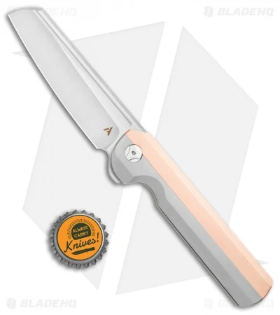 Arcform Slimfoot Frame Lock Knife Ti/Copper (3.5" Stonewash) TuffKnives - Image 4