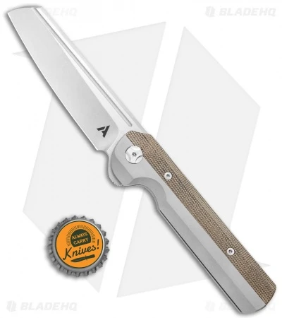 Arcform Slimfoot Frame Lock Knife Ti/Micarta (3.5" Stonewash) TuffKnives - Image 4