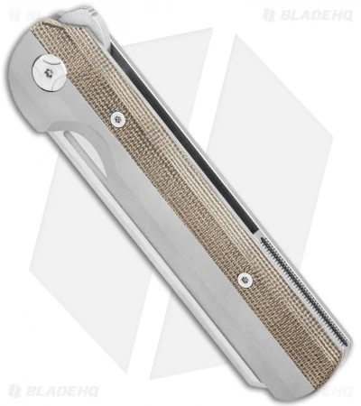 Arcform Slimfoot Frame Lock Knife Ti/Micarta (3.5" Stonewash) TuffKnives - Image 2