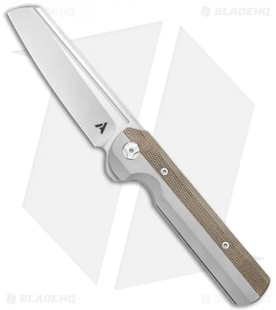 Arcform Slimfoot Frame Lock Knife Ti/Micarta (3.5" Stonewash) TuffKnives
