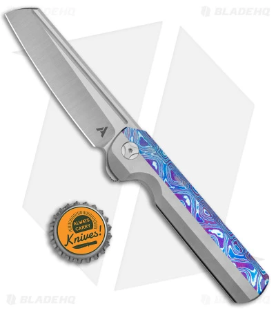 Arcform Slimfoot Frame Lock Knife Ti/Mokuti (3.3" Stonewash) TuffKnives - Image 4