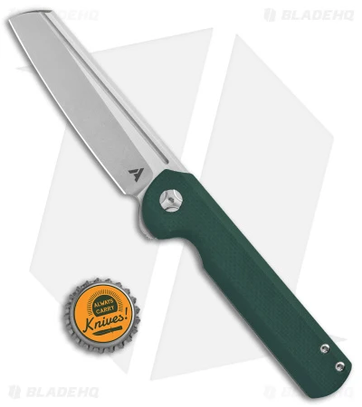 Arcform Slimfoot Frame Lock Knife Green G-10 (3.5" Stonewash) TuffKnives - Image 4