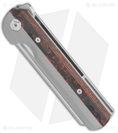 Arcform Slimfoot Frame Lock Knife Red Fat Carbon (3.5" Stonewash) TuffKnives - Image 2
