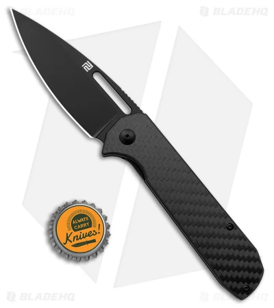 Artisan Cutlery Arion Liner Lock Knife Carbon Fiber (3.75" Black AR-RPM9) - Image 4