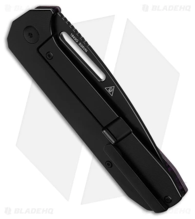 Artisan Cutlery Arion Frame Lock Knife Purple Fat Carbon/Ti (3.6" PVD S35VN) - Image 3