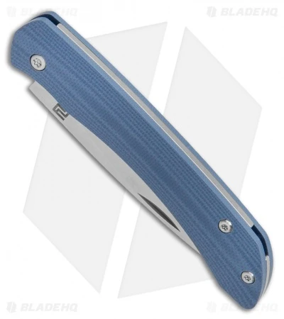 Artisan Cutlery Biome Slip Joint Knife Blue G-10 (2.8" Stonewash) 1840P-BU - Image 2
