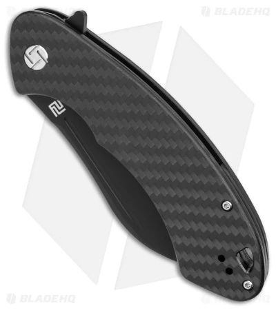 Artisan Cutlery Eterno Liner Lock Knife Carbon Fiber (3.5" Black D2) - Image 2