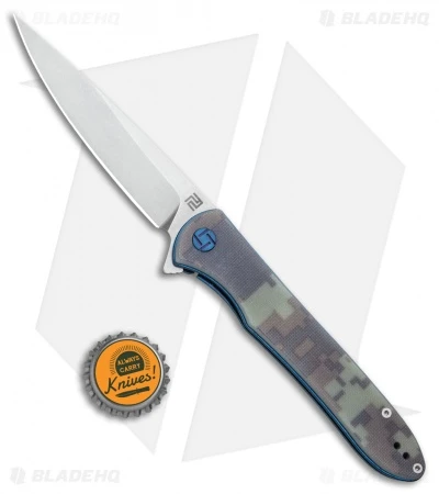 Artisan Cutlery Shark Liner Lock Knife Digital Camo G-10 (4" Stonewash) 1707P-CG - Image 4