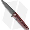 Artisan Cutlery Virginia Liner Lock Knife Smooth Black/Red G-10 (3.8" Black)