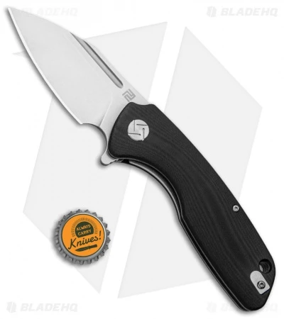 Artisan Cutlery Wren Flipper Black G-10 Smooth (3" Stonewash) 1825P-BKC - Image 4