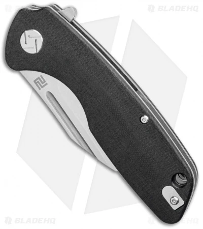 Artisan Cutlery Wren Flipper Black G-10 Smooth (3" Stonewash) 1825P-BKC - Image 2