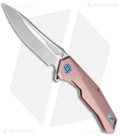 Artisan Cutlery Zumwalt Frame Lock Knife Rose Pink Titanium (3.8" Satin M390)