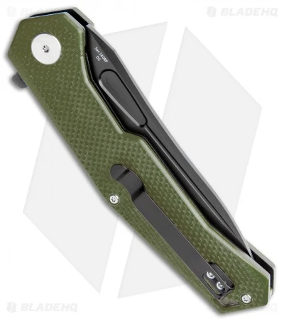 Artisan Cutlery Zumwalt Liner Lock Knife Textured OD Green G-10 (3.8" Black) - Image 3