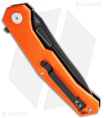 Artisan Cutlery Zumwalt Liner Lock Knife Textured Orange G-10 (3.8" Black) - Image 3