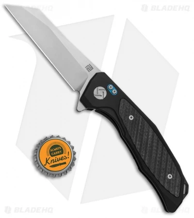 Artisan Cutlery Megahawk Frame Lock Knife Black Ti/Black G-10 (3.9" Satin) - Image 4