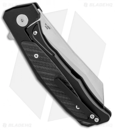 Artisan Cutlery Megahawk Frame Lock Knife Black Ti/Black G-10 (3.9" Satin) - Image 3