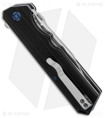 Artisan Cutlery Littoral Liner Lock Knife Black G-10 (3.75" Stonewash) - Image 2