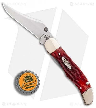 Case Kickstart Mid-Folding Hunter Assisted Knife Dark Red Jig Bone (61265AC CV) - Image 4