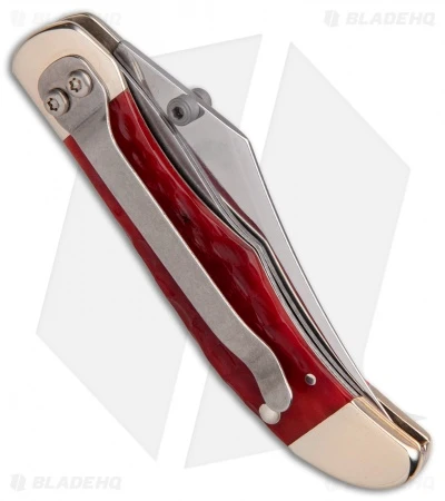 Case Kickstart Mid-Folding Hunter Assisted Knife Dark Red Jig Bone (61265AC CV) - Image 2
