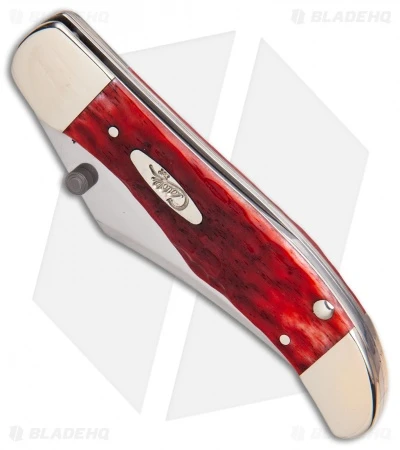 Case Kickstart Mid-Folding Hunter Assisted Knife Dark Red Jig Bone (61265AC CV) - Image 3