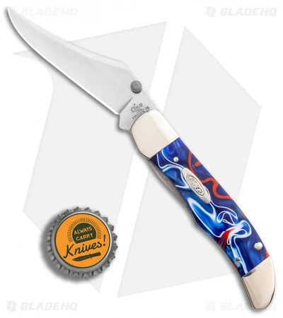 Case Kickstart Mid-Folding Hunter Assist Knife Patriotic Kirinite (101265AC SS) - Image 4