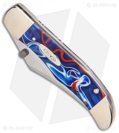 Case Kickstart Mid-Folding Hunter Assist Knife Patriotic Kirinite (101265AC SS) - Image 3