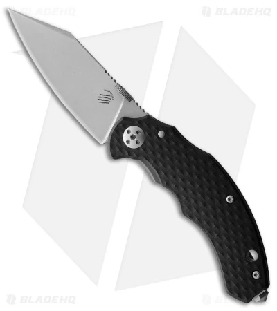 Bastinelli Creations D VIL Mini Dragotac Frame Lock Knife Black G-10 (2.8" M390)