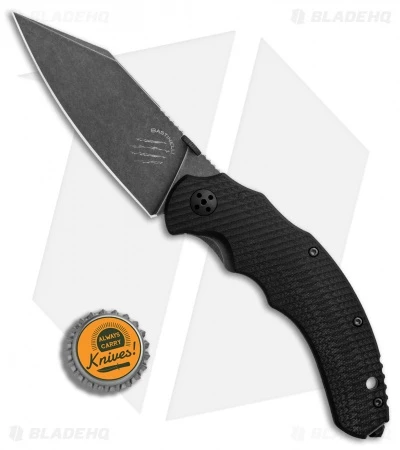 Bastinelli Dragotac Compact Titanium Frame Lock Knife Black G-10 (3.6" Black SW) - Image 4