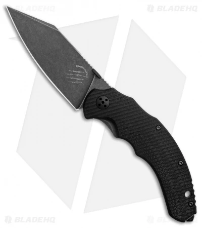 Bastinelli Dragotac Compact Titanium Frame Lock Knife Black G-10 (3.6" Black SW)